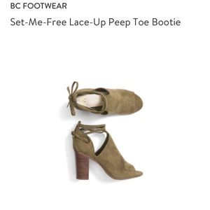 Stitch fix peep toe booties